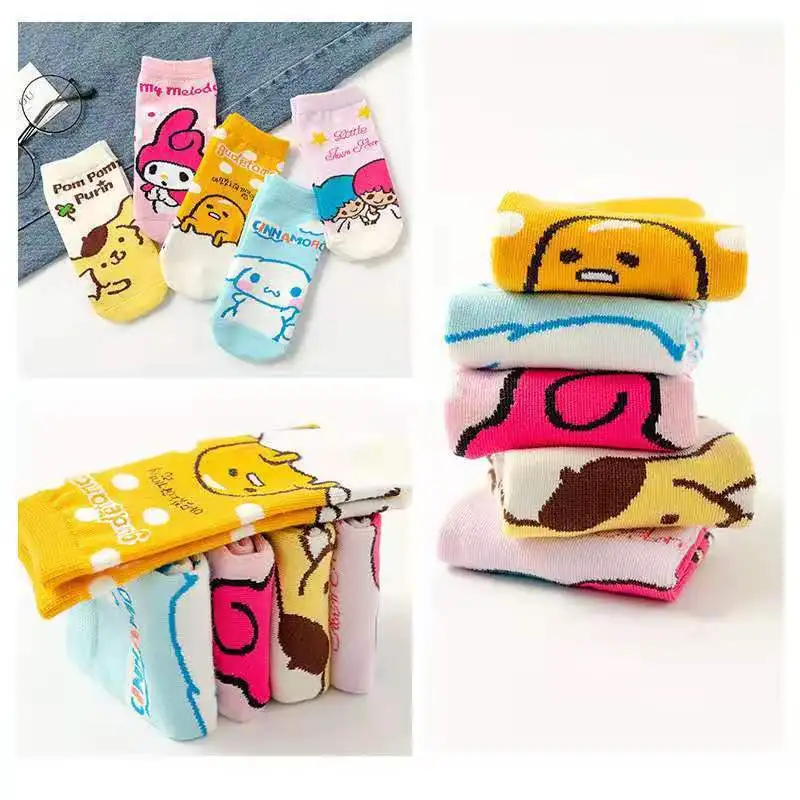 Kawaii Sanrioed аниме Cinnamoroll My Melody Kuromi плюшевые детские женские носки для малышей Мультяшные детские рождественские подарки
Kawaii Sanrioed аниме Cinnamoroll My Melody Kuromi плюшевые детские женские носки для малышей Мультяшные детские рождественские подарки
