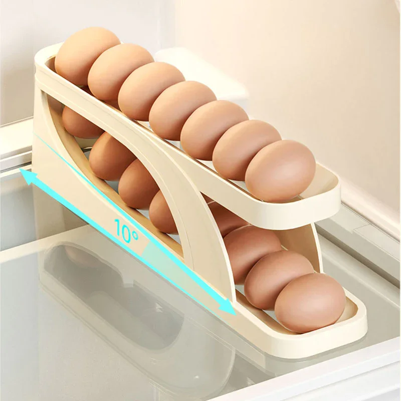 Refrigerator Egg Dispenser Automatic Scrolling Egg Rack Holder Storage Box Egg Basket Container Organizer Slide Egg Dispenser
Refrigerator Egg Dispenser Automatic Scrolling Egg Rack Holder Storage Box Egg Basket Container Organizer Slide Egg Dispenser
