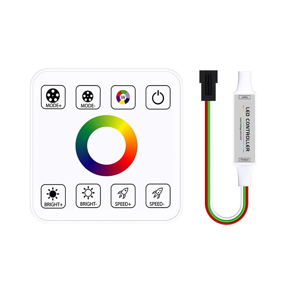 RGB контроллер WRMIHU DC5-24V для лент WS2811/WS2812B
RGB контроллер WRMIHU DC5-24V для лент WS2811/WS2812B