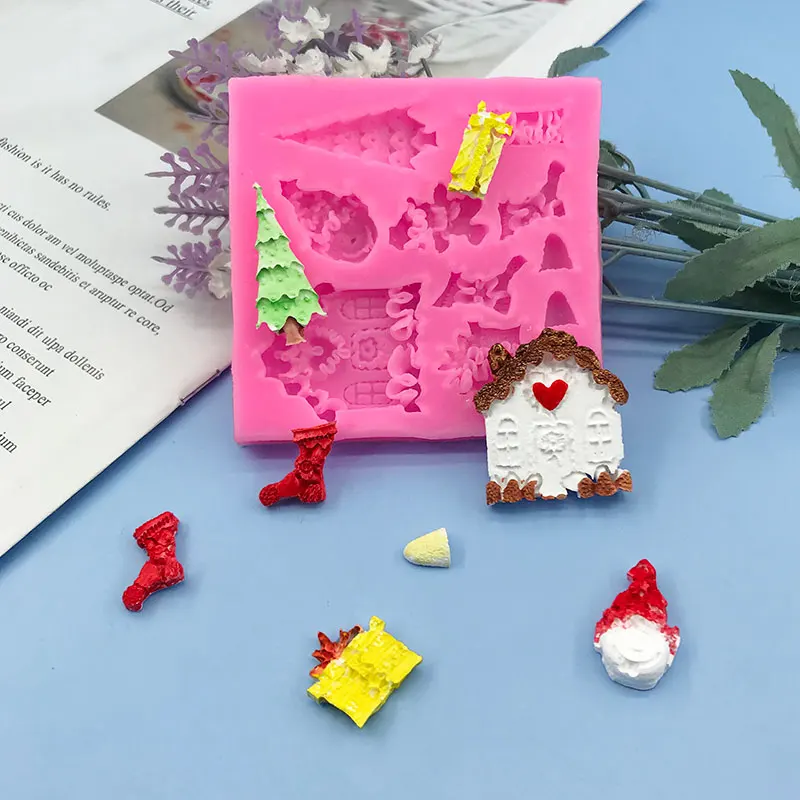 Christmas Series Christmas Tree House Socks Silicone Mold Sugarcane Cake Chocolate Baked Pastry Decorative Mold
Christmas Series Christmas Tree House Socks Silicone Mold Sugarcane Cake Chocolate Baked Pastry Decorative Mold