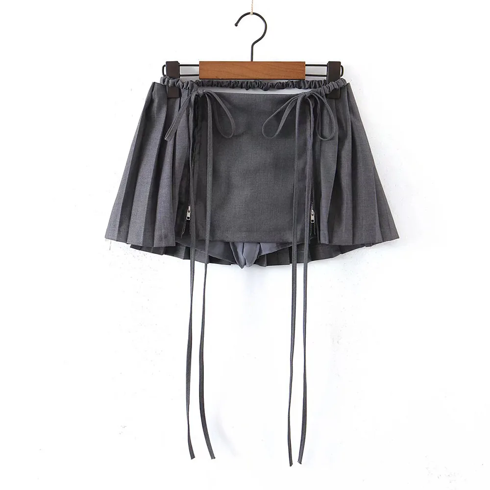 2022 women's summer hot style lace-up pleated skirt with safety pants fashionable slimming and age-reducing short skirt
2022 women's summer hot style lace-up pleated skirt with safety pants fashionable slimming and age-reducing short skirt