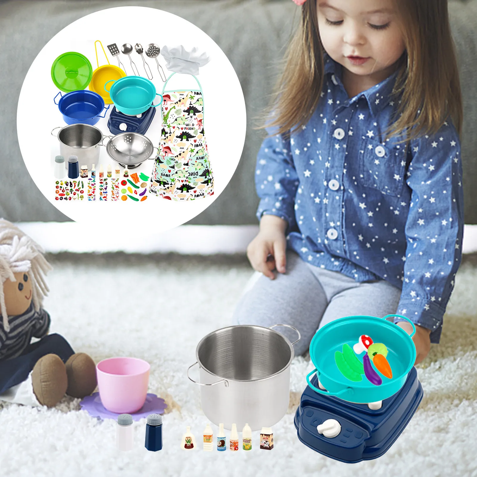 Kids Cooking Set Kids Cooking And Baking Toys Play Pots And Pans Sets For Kids Toddlers Girls Boys Aged 3-8 37pcs Cooking Baking
Kids Cooking Set Kids Cooking And Baking Toys Play Pots And Pans Sets For Kids Toddlers Girls Boys Aged 3-8 37pcs Cooking Baking