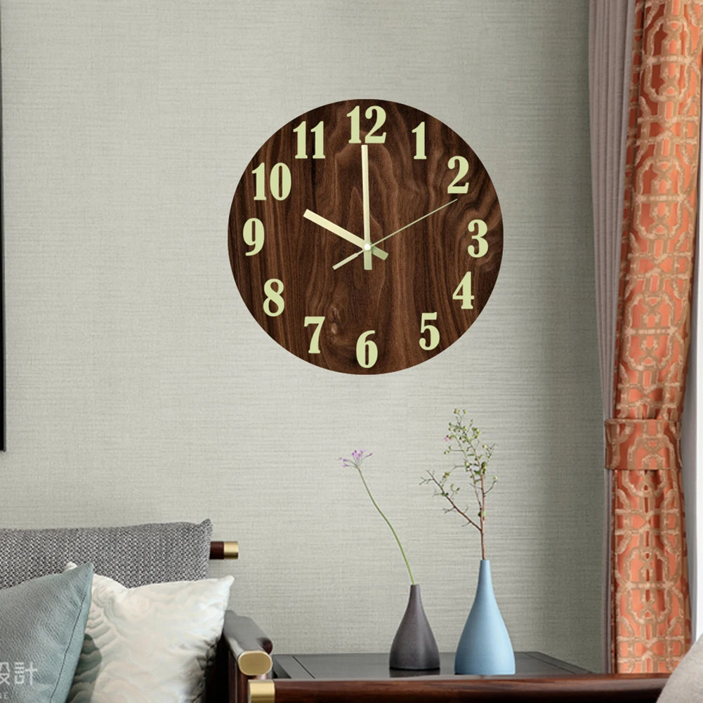 30CM Lmitation Wood Grain Acrylic Wall Clock Waterproof Luminous Hanging Clock Modern Design Home Decoration
30CM Lmitation Wood Grain Acrylic Wall Clock Waterproof Luminous Hanging Clock Modern Design Home Decoration