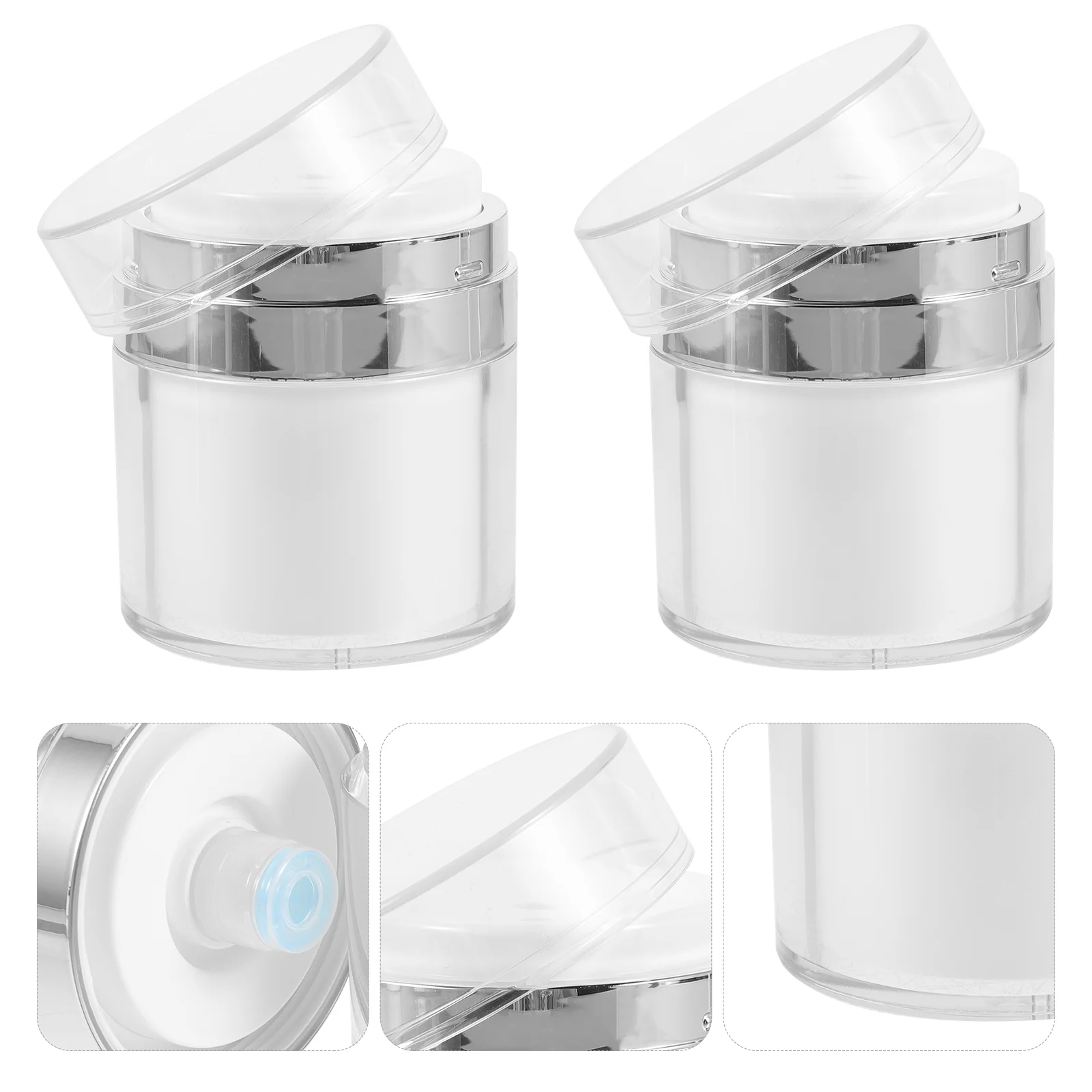 2 Pcs Press Cream Jar Face Lotion Sample Container Pot Sun Protection Pp Travel
2 Pcs Press Cream Jar Face Lotion Sample Container Pot Sun Protection Pp Travel