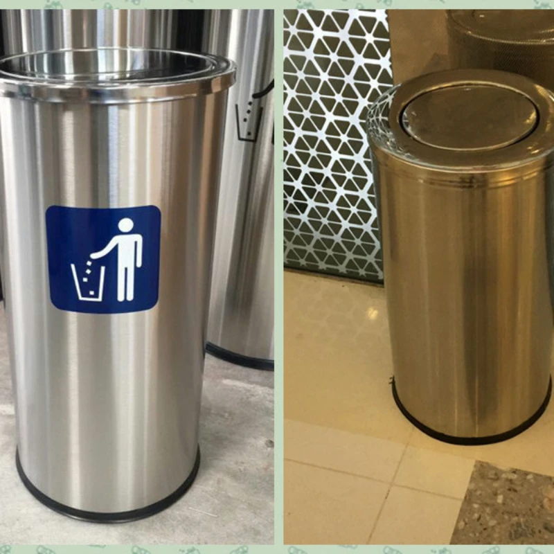 Stainless Steel Garbage Bins Hotel Lobby Large Fruit Peel Bucket Mall Corridor Movie Theater Elevator Exit Trash Can Waste Clean
Stainless Steel Garbage Bins Hotel Lobby Large Fruit Peel Bucket Mall Corridor Movie Theater Elevator Exit Trash Can Waste Clean