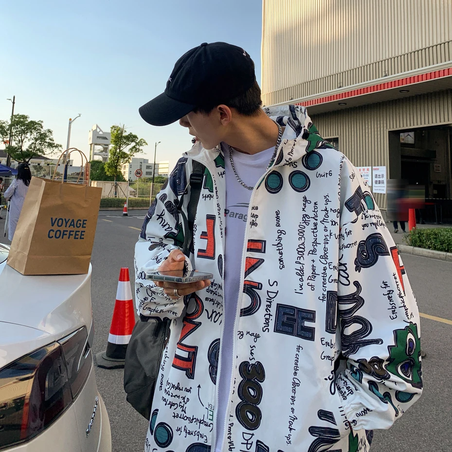 Letter Print Hip Hop Jackets For Teenage Korean Fashion Trends Clothing Male Oversized Streetwear Mens Hooded Windbreaker Coats
Letter Print Hip Hop Jackets For Teenage Korean Fashion Trends Clothing Male Oversized Streetwear Mens Hooded Windbreaker Coats