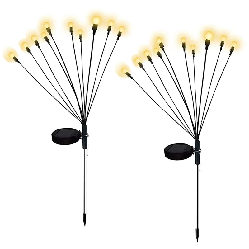 Swaying Solar Lights 10 LED Light Bulbs Decorative Solar Garden Lights Outdoor Waterproof Firefly Path Lights (2 Packs)
Swaying Solar Lights 10 LED Light Bulbs Decorative Solar Garden Lights Outdoor Waterproof Firefly Path Lights (2 Packs)