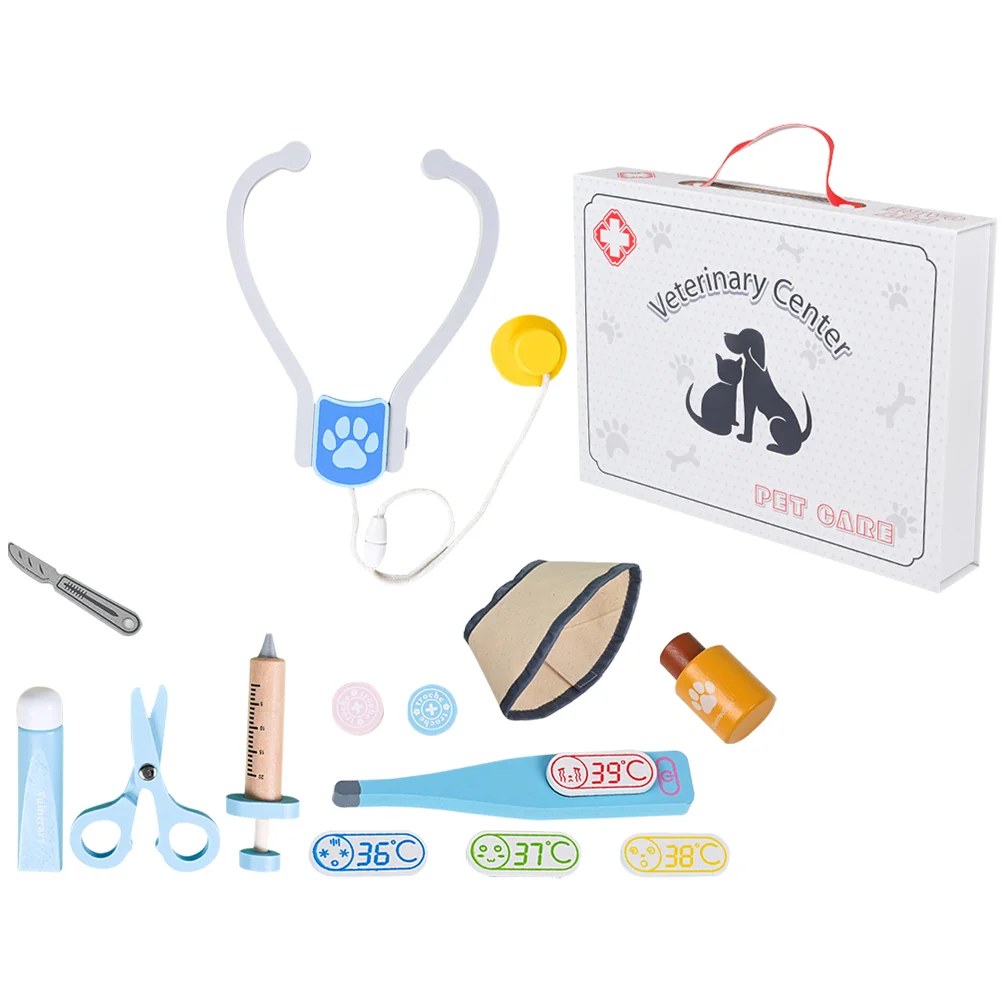 Simulation Veterinary Toy Pretend Cognitive Role Play Wooden Interactive Toys Children
Simulation Veterinary Toy Pretend Cognitive Role Play Wooden Interactive Toys Children