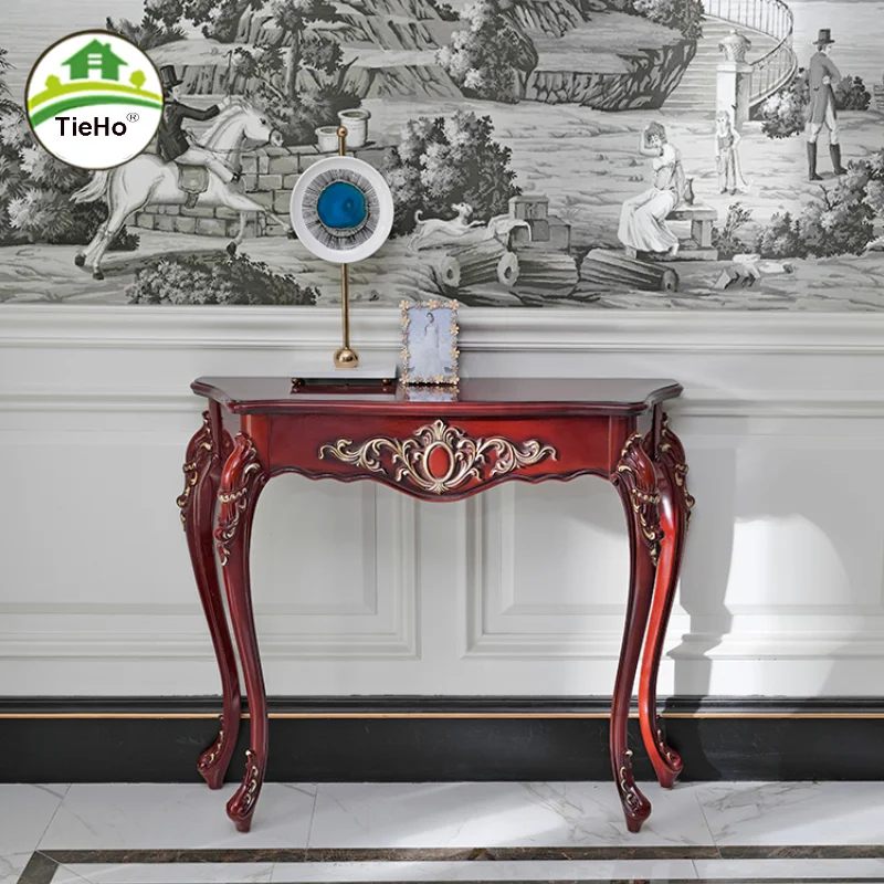American Style Retro Console Table Semicircle Porch Side Table Living Room Vintage Console Table Home Furniture Red Black
American Style Retro Console Table Semicircle Porch Side Table Living Room Vintage Console Table Home Furniture Red Black