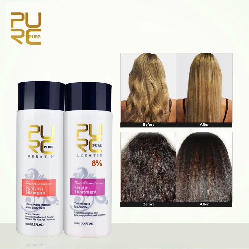 PURC 8% Keratin Treatment Formaldehyde And Purifying Shampoo Set Damaged Hair Treatment Best Hair Care Products
PURC 8% Keratin Treatment Formaldehyde And Purifying Shampoo Set Damaged Hair Treatment Best Hair Care Products