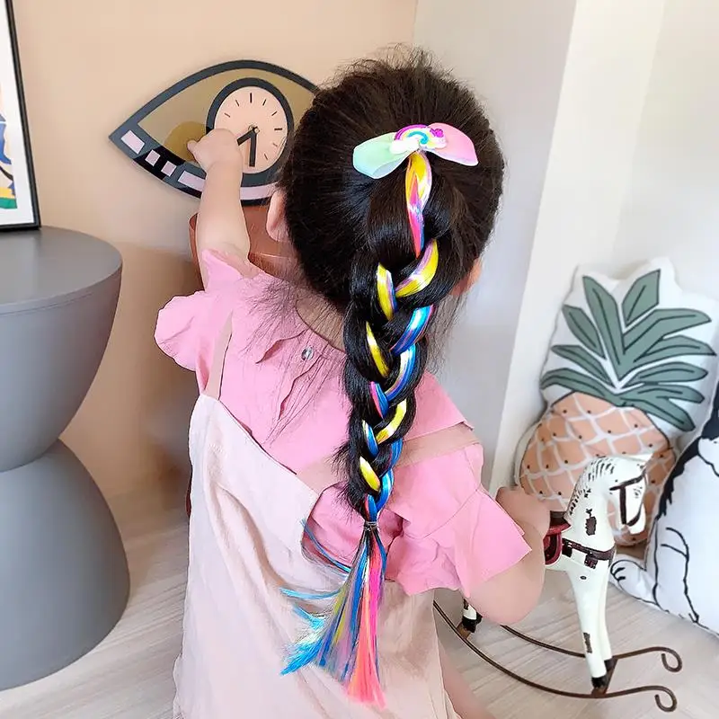 Cartoon Bow Butterfly Hair Braid Headbands for Girls Kids Children Colorful Ponytail Holder Rubber Band Fashion Hair Accessories
Cartoon Bow Butterfly Hair Braid Headbands for Girls Kids Children Colorful Ponytail Holder Rubber Band Fashion Hair Accessories