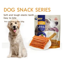 Dog Snack Chicken Jerky Thin Cut Meat Breast Teddy Puppies Small Dog Snack Pet Snack 225g