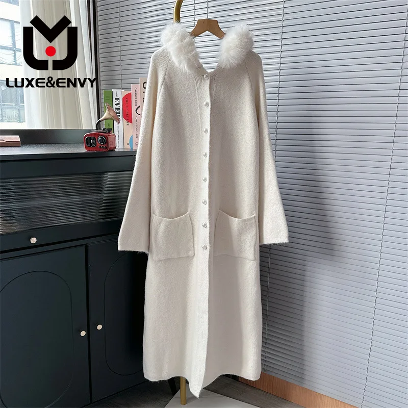 Роскошный & ENVY вязаный кардиган с капюшоном, женский новый стильный свободный свитер с напуском на ощупь, осень 2023
Роскошный & ENVY вязаный кардиган с капюшоном, женский новый стильный свободный свитер с напуском на ощупь, осень 2023