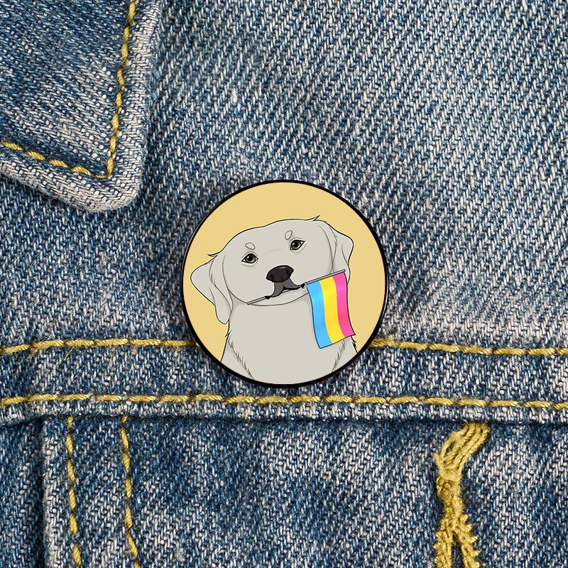 Pan Pride dog Printed Pin Custom Brooches Shirt Lapel teacher tote Bag backpacks Badge Cartoon gift brooches pins for women
Pan Pride dog Printed Pin Custom Brooches Shirt Lapel teacher tote Bag backpacks Badge Cartoon gift brooches pins for women