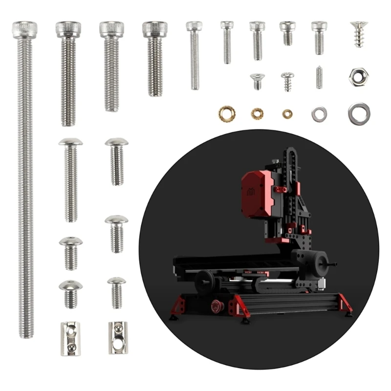 1 Set Complete Fasteners Kit for Milo-v1.5 3D Printer Machine DIY Project Fasteners Screws Nuts Gasket Full Set Repair E8BE
1 Set Complete Fasteners Kit for Milo-v1.5 3D Printer Machine DIY Project Fasteners Screws Nuts Gasket Full Set Repair E8BE