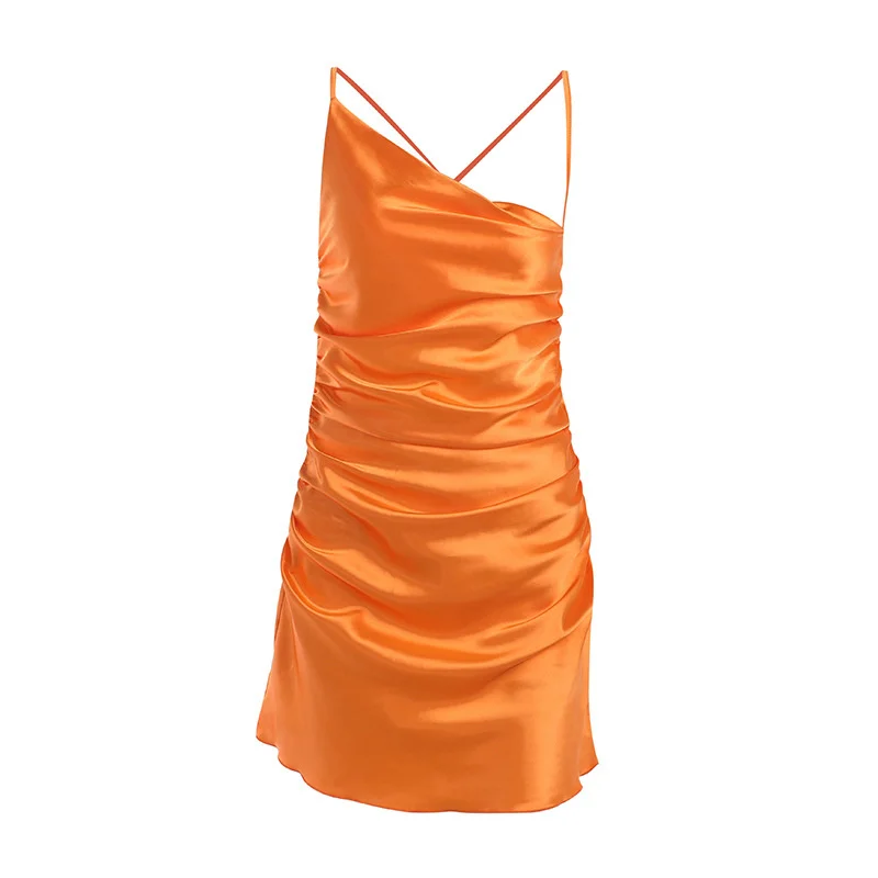 Green Satin Dress 2022 Summer Women Camisole Elegant Sleeveless Bodycon Club Outfits Cross Bandage Backless Party Sexy Dress
Green Satin Dress 2022 Summer Women Camisole Elegant Sleeveless Bodycon Club Outfits Cross Bandage Backless Party Sexy Dress
