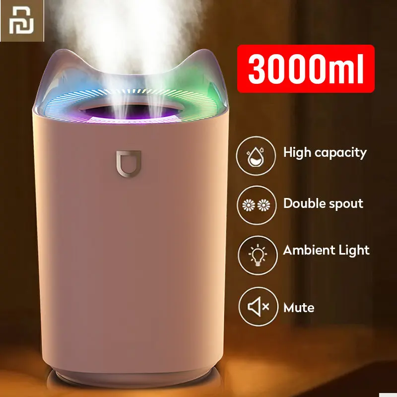 YOUPIN Humidifier Essential Aroma Diffuser Double Nozzle With Coloful LED Light Ultrasonic Humidifiers Aromatherapy Diffuser
YOUPIN Humidifier Essential Aroma Diffuser Double Nozzle With Coloful LED Light Ultrasonic Humidifiers Aromatherapy Diffuser