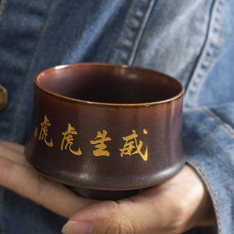 Teacup Master Cup Imitation Wood-burning Red Tianmu Glaze Changed To Tea Single Personal Kung_Fu Set Drinkware Teaware
Teacup Master Cup Imitation Wood-burning Red Tianmu Glaze Changed To Tea Single Personal Kung_Fu Set Drinkware Teaware