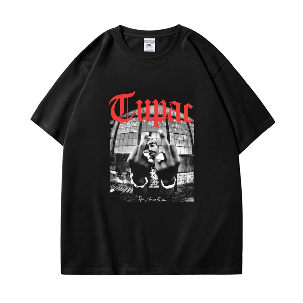 90s Rapper Tupac 2pac Print T-shirt Summer Vintage Hip Hop Oversize T-shirts Men's Fashion Casual 100%Cotton T Shirt Streetwear
90s Rapper Tupac 2pac Print T-shirt Summer Vintage Hip Hop Oversize T-shirts Men's Fashion Casual 100%Cotton T Shirt Streetwear