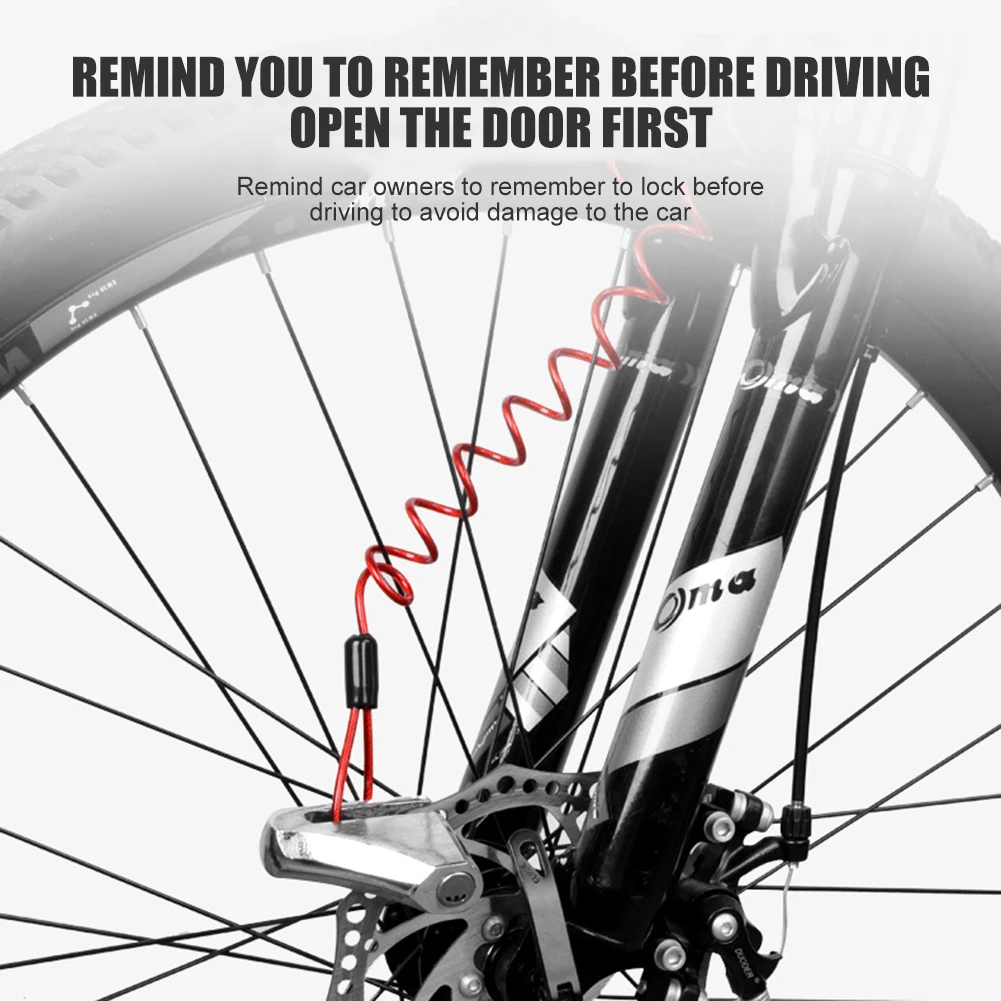 1.2m Bicycle Lock Reminder Cable with Dual Loop Bike Motorcycle Disc Set for Outdoor Personal Motorcycle Ornaments
1.2m Bicycle Lock Reminder Cable with Dual Loop Bike Motorcycle Disc Set for Outdoor Personal Motorcycle Ornaments