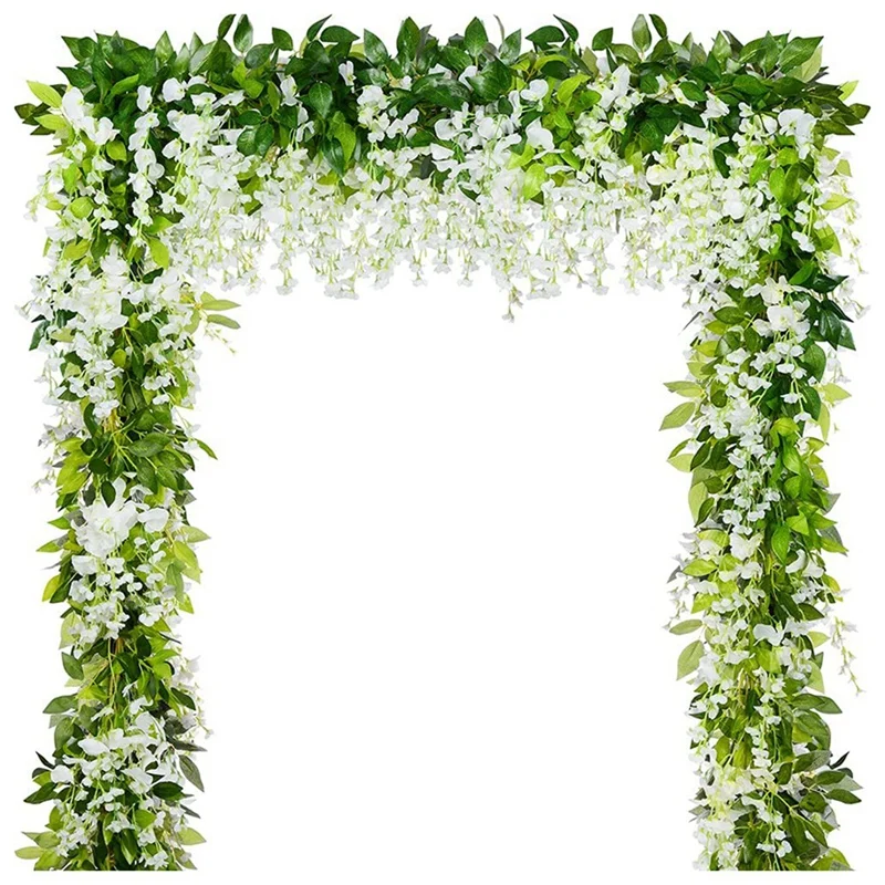 Wisteria Vines Garland,Hanging Wisteria Artificial Flowers Strings,Fake Plants Vine Ratta Hanging Garland Flowers String
Wisteria Vines Garland,Hanging Wisteria Artificial Flowers Strings,Fake Plants Vine Ratta Hanging Garland Flowers String