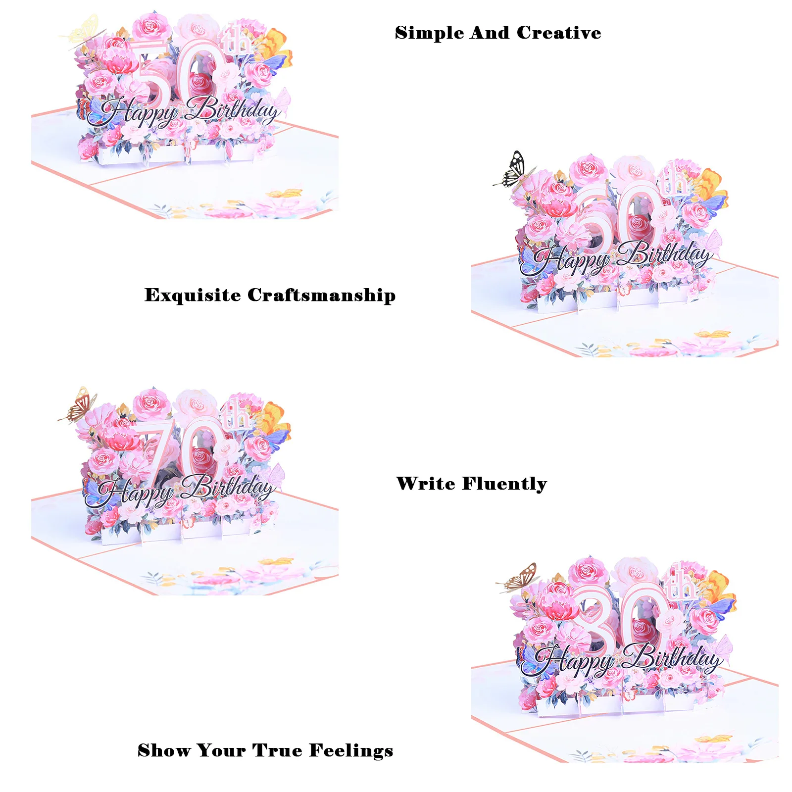 Greeting Card Birthday Card Pop Up Card Gifts Paper Pink With Envelope 5x7 Inches For Grandma Party Gift Creative
Greeting Card Birthday Card Pop Up Card Gifts Paper Pink With Envelope 5x7 Inches For Grandma Party Gift Creative