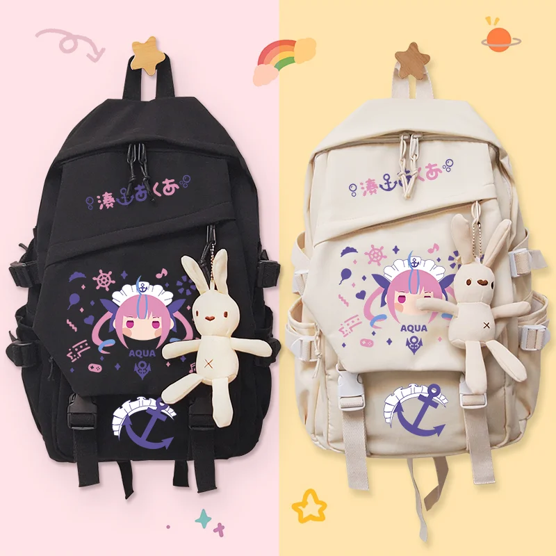 Anime Hololive YouTuber Minato Aqua School Bag Backpack Laptop Bag Shoulders Bag Student Creativity knapsack High Capacity
Anime Hololive YouTuber Minato Aqua School Bag Backpack Laptop Bag Shoulders Bag Student Creativity knapsack High Capacity