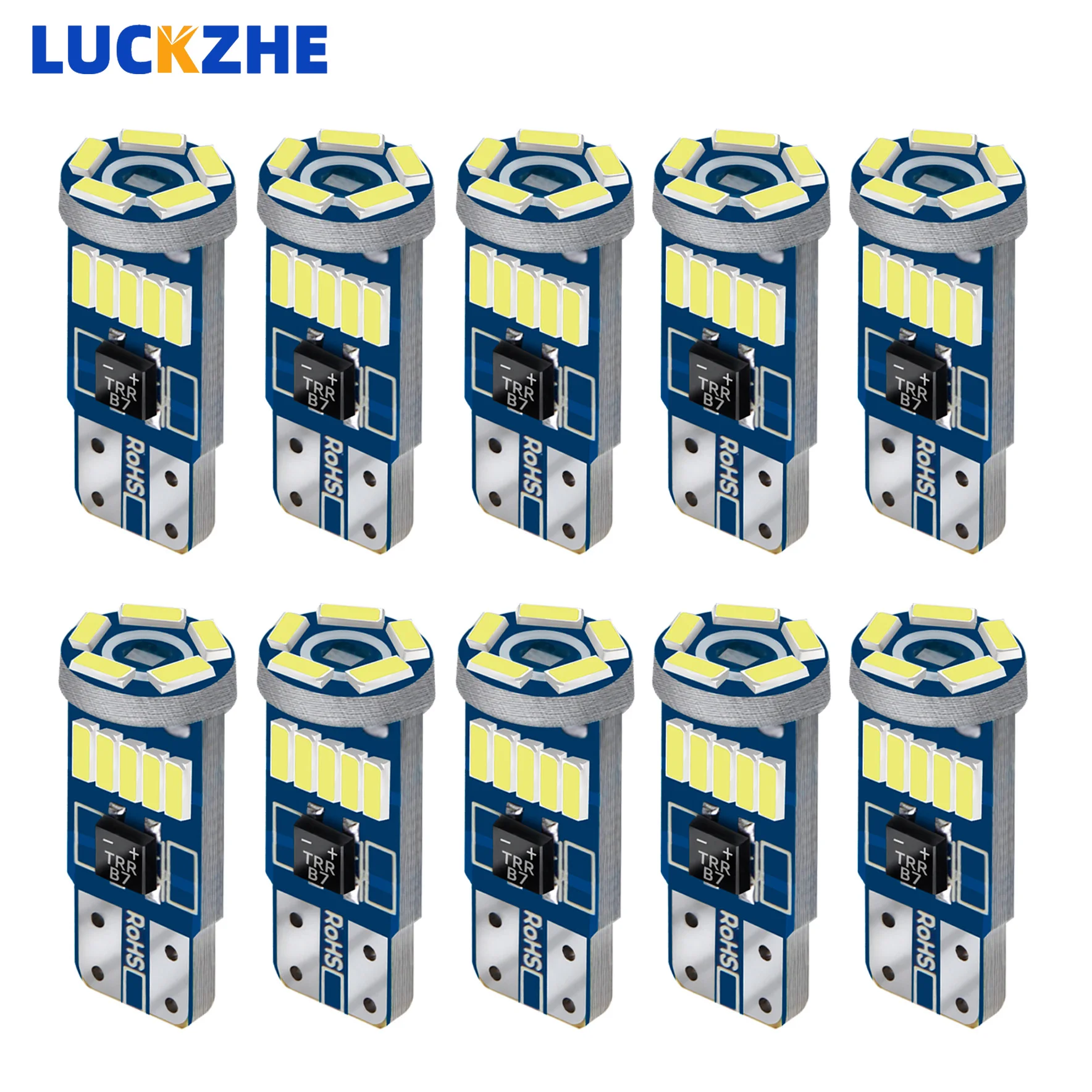 LUCKZHE 2/10PCS Led W5W T10 Car Led Signal Lamp 501 194 Bulbs 4014SMD Clearance Lights Reading Lights Interior lights 6000K 12V
LUCKZHE 2/10PCS Led W5W T10 Car Led Signal Lamp 501 194 Bulbs 4014SMD Clearance Lights Reading Lights Interior lights 6000K 12V
