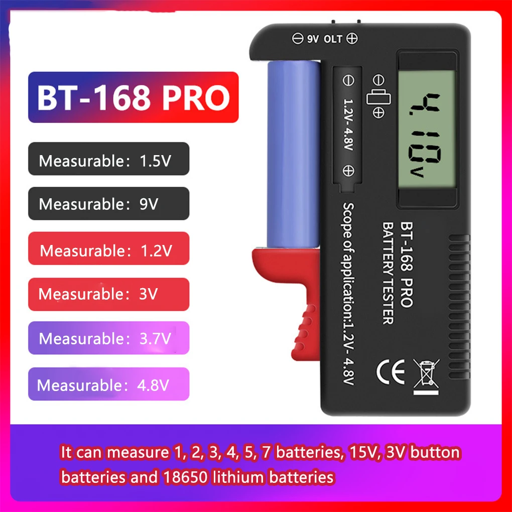 Цифровой тестер емкости аккумулятора BT-168 PRO 168D, универсальный тестер емкости аккумулятора, тестер емкости аккумулятора
Цифровой тестер емкости аккумулятора BT-168 PRO 168D, универсальный тестер емкости аккумулятора, тестер емкости аккумулятора