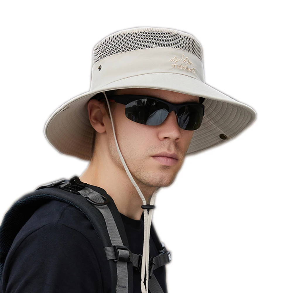 Fisherman Hat Mesh Holes Wide Brim Sun Hat Breathable Outdoor Hiking Fishing Camping Beach Casual Anti-UV Sunscreen Cycling Cap
Fisherman Hat Mesh Holes Wide Brim Sun Hat Breathable Outdoor Hiking Fishing Camping Beach Casual Anti-UV Sunscreen Cycling Cap