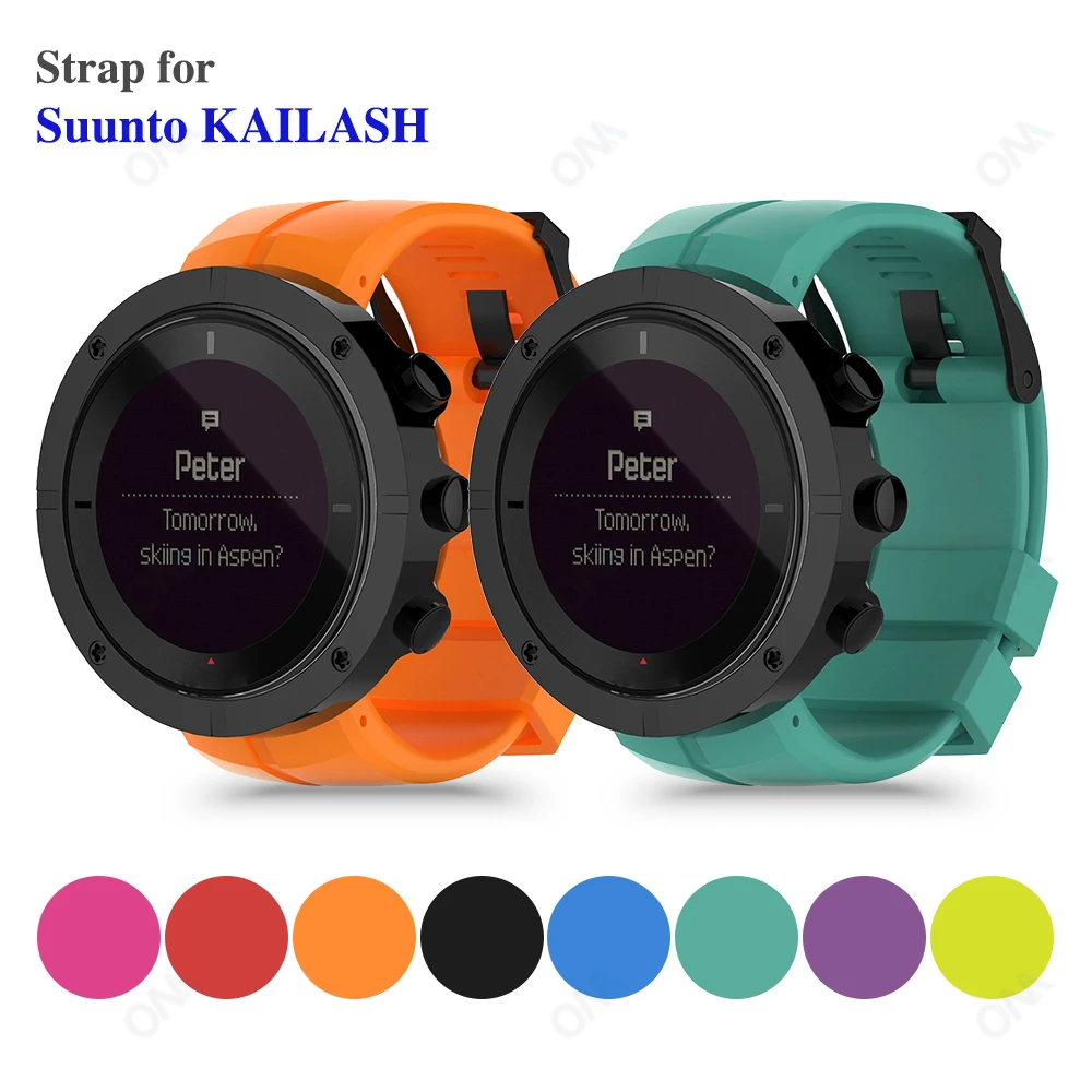 Watchband Strap for Suunto KAILASH Bracelet Replacement Silicone Band for Suunto KAILASH Smart Watch Straps Correa Accessories
Watchband Strap for Suunto KAILASH Bracelet Replacement Silicone Band for Suunto KAILASH Smart Watch Straps Correa Accessories