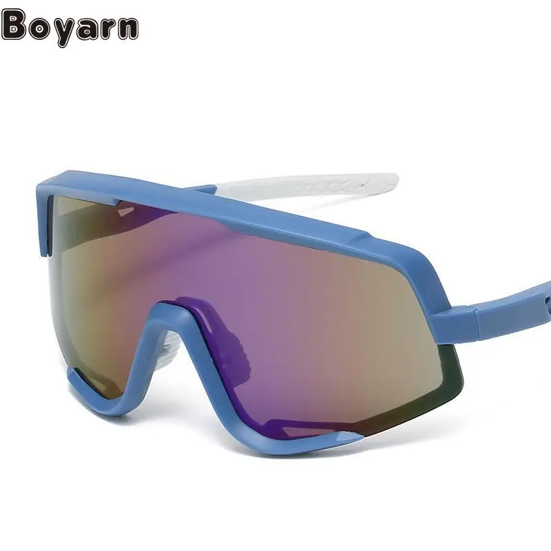 Boyarn Spot New Fashion Sports Glasses Gafas De Sol One Piece Colorful Film Sunglasses Outdoor Large Frame Wind Proof Cycling Gl
Boyarn Spot New Fashion Sports Glasses Gafas De Sol One Piece Colorful Film Sunglasses Outdoor Large Frame Wind Proof Cycling Gl