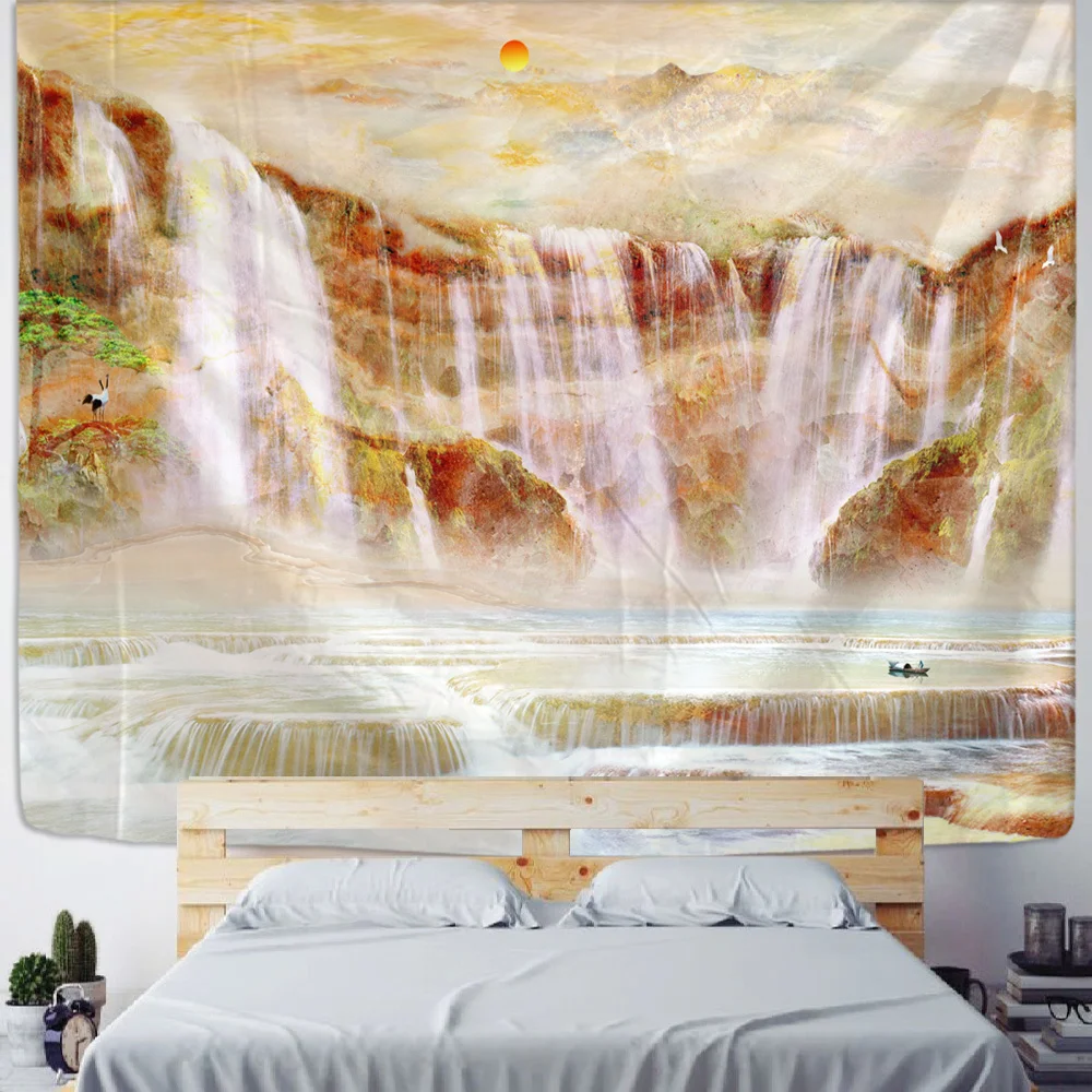 "Chinese Ink Landscape Painting Tapestry Bohemian Apartment Decoration Tapestrie Wall Stickers Decoration Wall Fabric Tapestrie
"Chinese Ink Landscape Painting Tapestry Bohemian Apartment Decoration Tapestrie Wall Stickers Decoration Wall Fabric Tapestrie