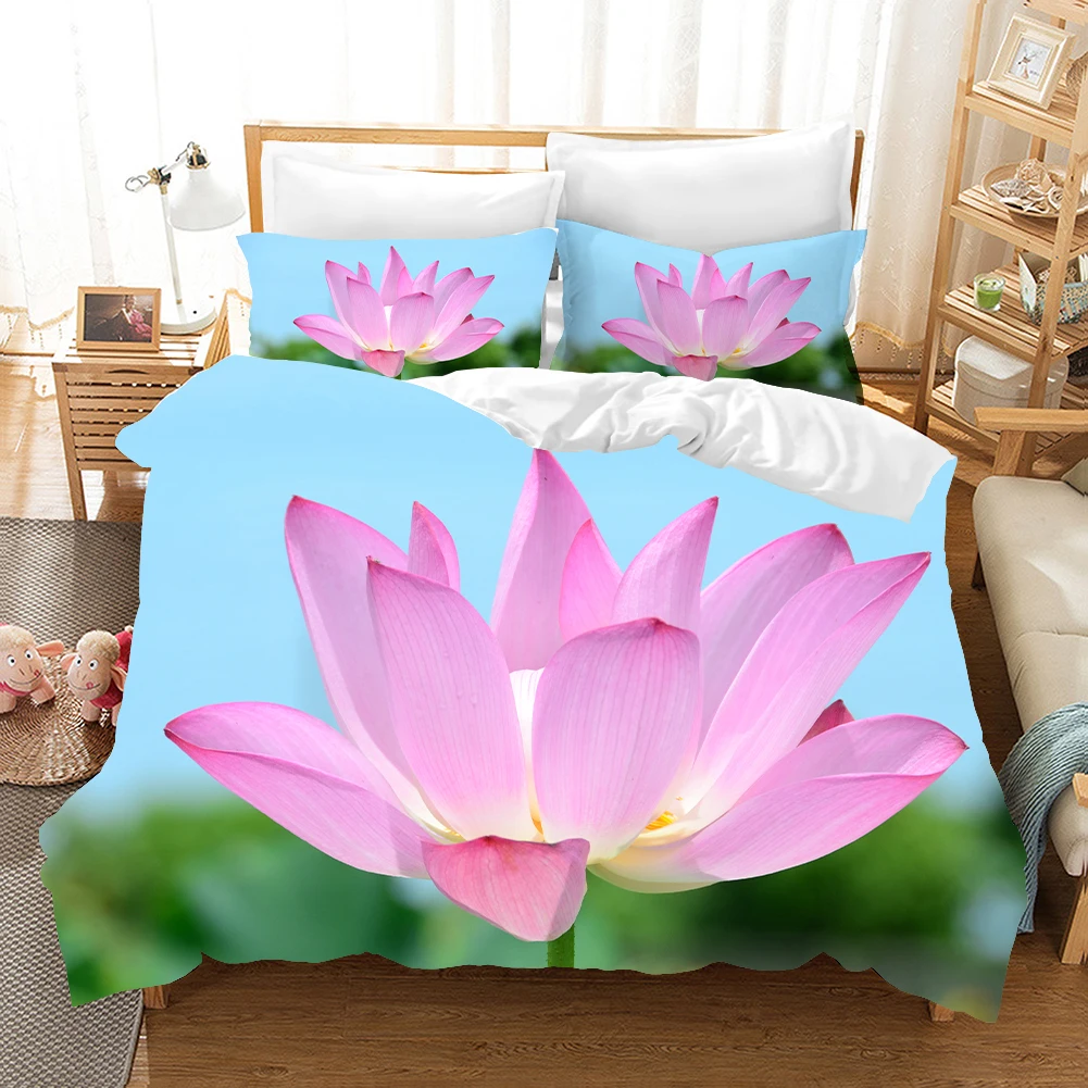 King Single Size Bed Set Soft Comforter Bed Linen Beautiful Flowers Duvet Cover Sets Summer Lotus Bedding Set
King Single Size Bed Set Soft Comforter Bed Linen Beautiful Flowers Duvet Cover Sets Summer Lotus Bedding Set