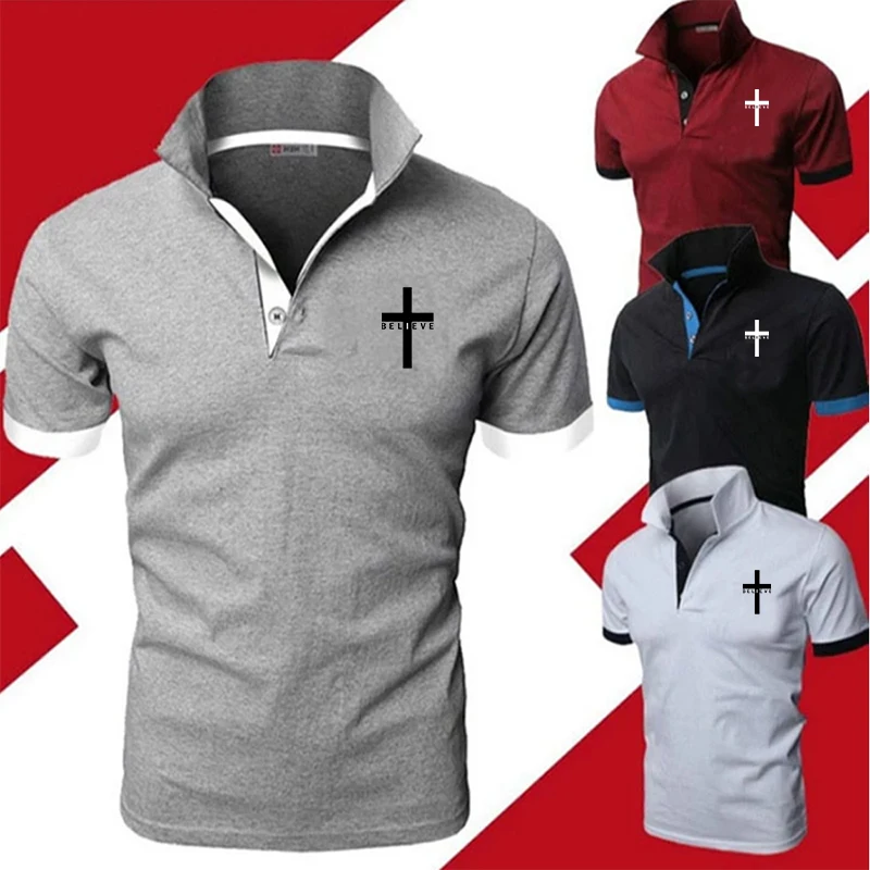 2023 New Men's Fashion Summer Lapel Polo Shirts Printed Breathable Short Sleeve Tops Brand Man Business Wear Clothes Golf Polo
2023 New Men's Fashion Summer Lapel Polo Shirts Printed Breathable Short Sleeve Tops Brand Man Business Wear Clothes Golf Polo