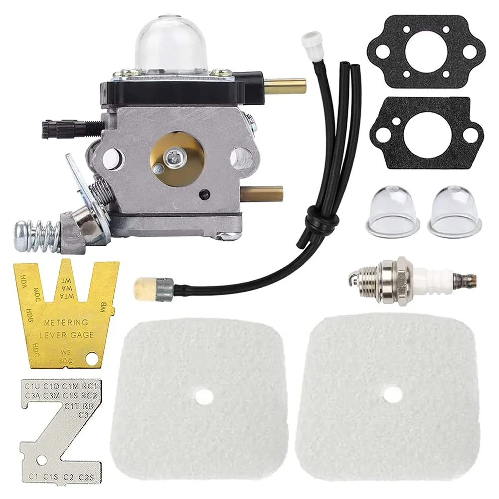 C1U-K54A Carburetor Replaces 1 X Air Filter 1 X Carburetor 1 X Fuel Line Kit 1 X Plug 1set 2 X Mounting Gasket
C1U-K54A Carburetor Replaces 1 X Air Filter 1 X Carburetor 1 X Fuel Line Kit 1 X Plug 1set 2 X Mounting Gasket