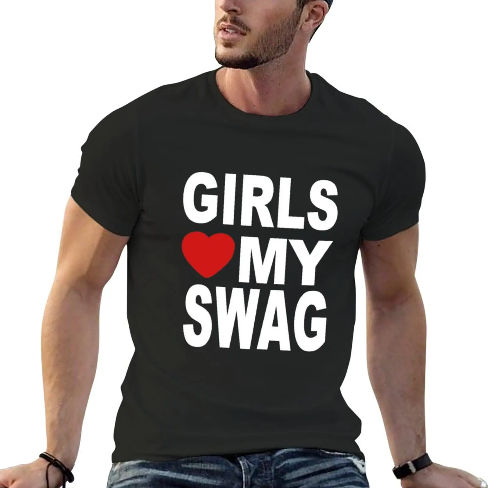 Футболка с надписью love my swag для девочек и мальчиков милые топы облегающие