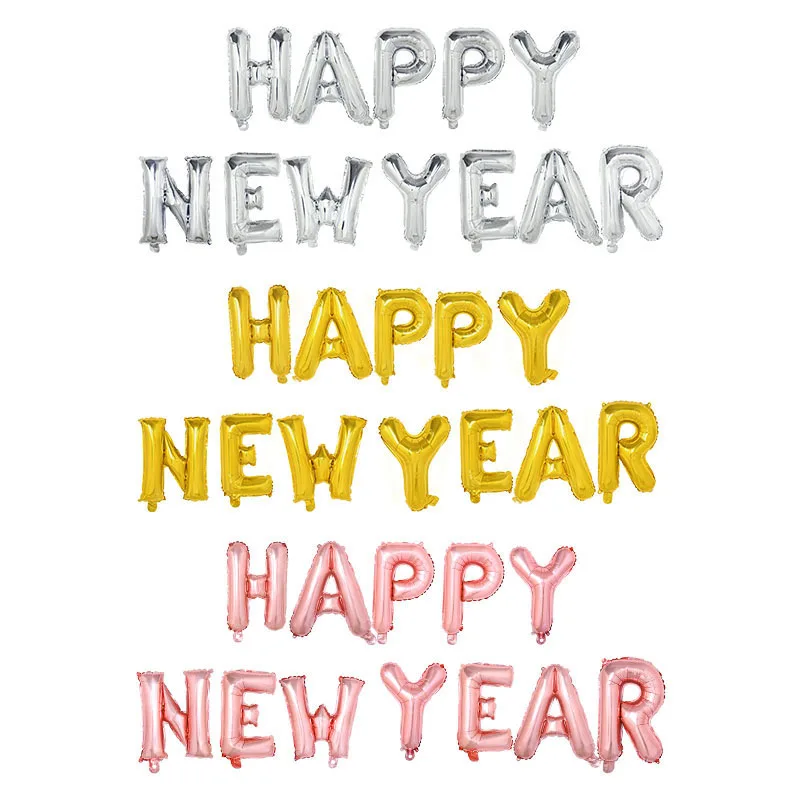Rose Gold Letter Balloon 16Pcs/Set 2023 Happy New Year Alphabet Foil Balloons Globos New Year Eve Party Decorations Supplies
Rose Gold Letter Balloon 16Pcs/Set 2023 Happy New Year Alphabet Foil Balloons Globos New Year Eve Party Decorations Supplies