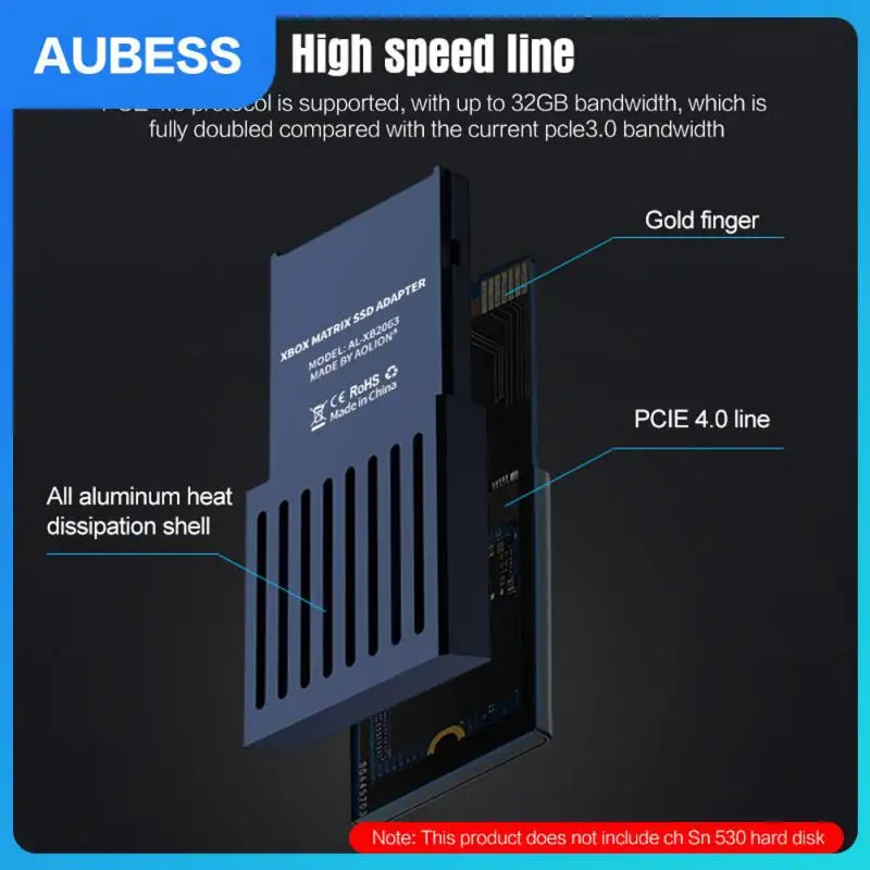 Hard Drive Conversion Box M.2 Aluminum Expansion Card Box Pcie4.0 Storage Expansion Card Hard Drive Case Games Accessories New
Hard Drive Conversion Box M.2 Aluminum Expansion Card Box Pcie4.0 Storage Expansion Card Hard Drive Case Games Accessories New
