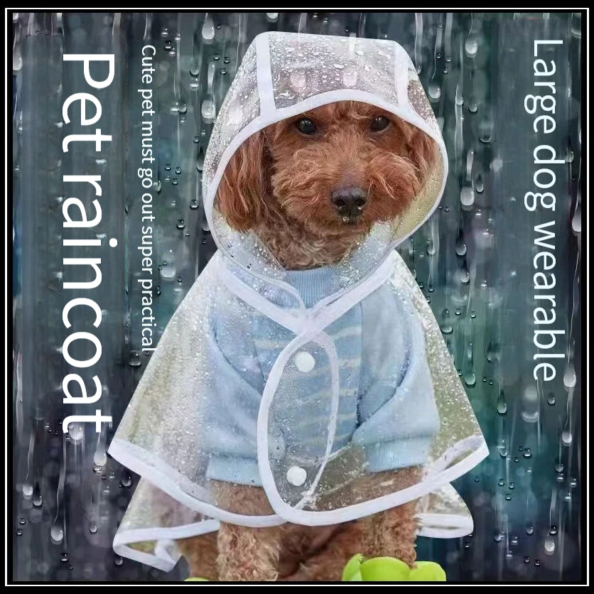 Waterproof Clear Pet Dog Raincoat Clothes ForLarge Medium And Small Pet Raining Coat Breathable Lightweight Dog Rain Poncho
Waterproof Clear Pet Dog Raincoat Clothes ForLarge Medium And Small Pet Raining Coat Breathable Lightweight Dog Rain Poncho