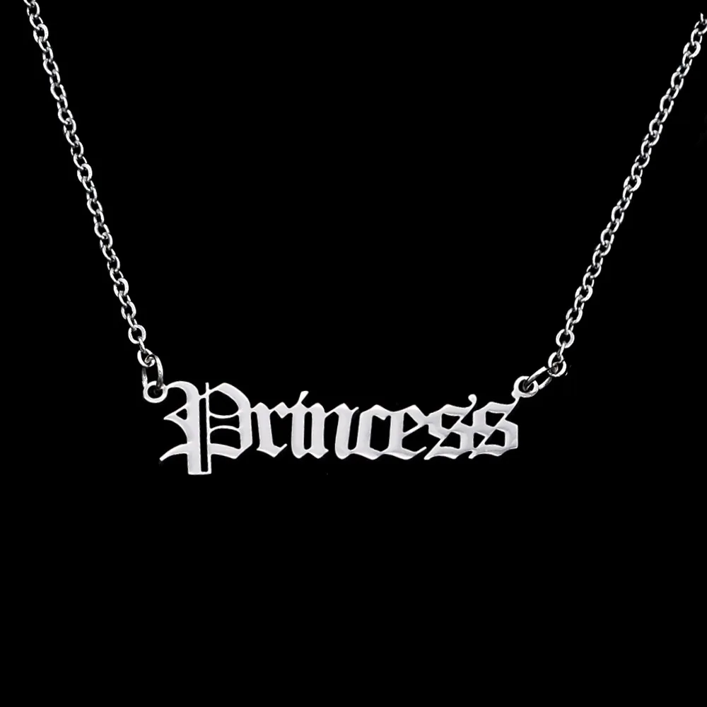 Titanium Steel Word PRINCESS Princess Necklace Female Fashion Stainless Steel Pendant English Letter Necklace
Titanium Steel Word PRINCESS Princess Necklace Female Fashion Stainless Steel Pendant English Letter Necklace