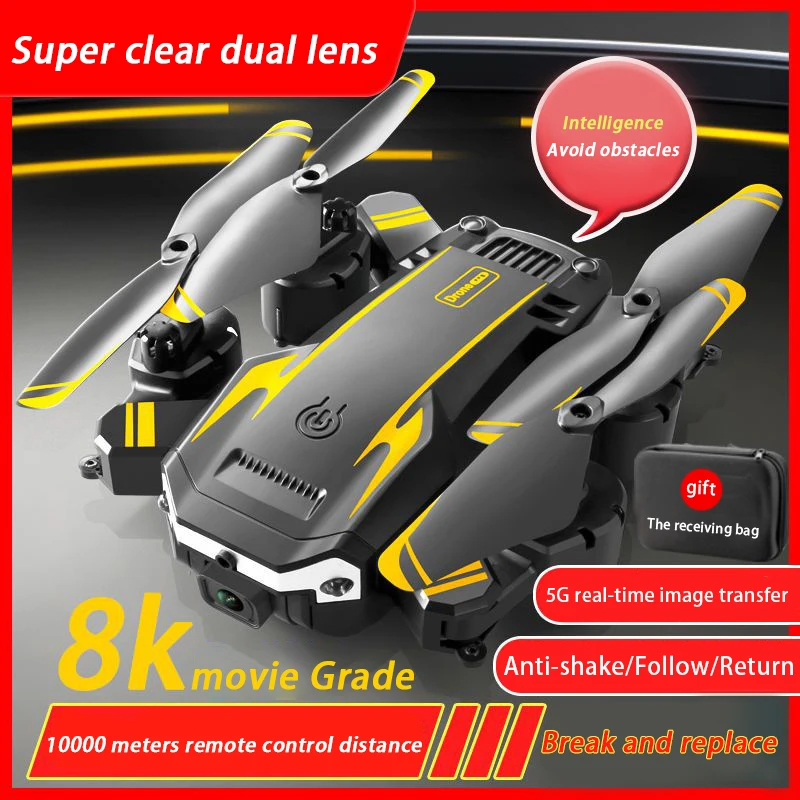 Drone 8K Professional Drones With Camera Hd 6K Drone Quadcopter Obstacle Avoidance Aerial Photography RC Foldable Dron Gift Toys
Drone 8K Professional Drones With Camera Hd 6K Drone Quadcopter Obstacle Avoidance Aerial Photography RC Foldable Dron Gift Toys