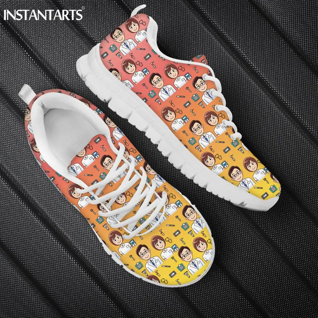 INSTANTARTS Women's Fahion Sneakers Cute Cartoon Nurse Couple Pattern Flats Shoes Ladies Leisure Air Mesh Lace Up Shoes Footwear
INSTANTARTS Women's Fahion Sneakers Cute Cartoon Nurse Couple Pattern Flats Shoes Ladies Leisure Air Mesh Lace Up Shoes Footwear