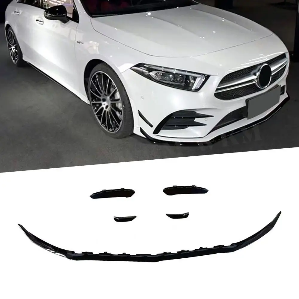 ABS Front Bumper Lip With Side Trims for Mercedes Benz A Class W177 A35 AMG 2019-2022 Sedan 7PCS Bodykit Gloss Black Carbon Look
ABS Front Bumper Lip With Side Trims for Mercedes Benz A Class W177 A35 AMG 2019-2022 Sedan 7PCS Bodykit Gloss Black Carbon Look