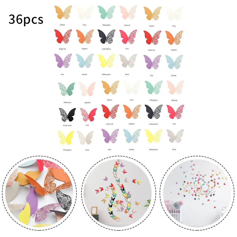 36Pcs 3D Butterfly Wall Sticker Wall Stickers Decors Wall Art Wall Home Decorations For Christmas Wedding Anniversary Engagement
36Pcs 3D Butterfly Wall Sticker Wall Stickers Decors Wall Art Wall Home Decorations For Christmas Wedding Anniversary Engagement