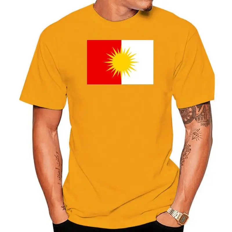 Camiseta estampada de algodón para hombre y mujer, camisa de manga corta con cuello redondo y bandera Yezidi
Camiseta estampada de algodón para hombre y mujer, camisa de manga corta con cuello redondo y bandera Yezidi