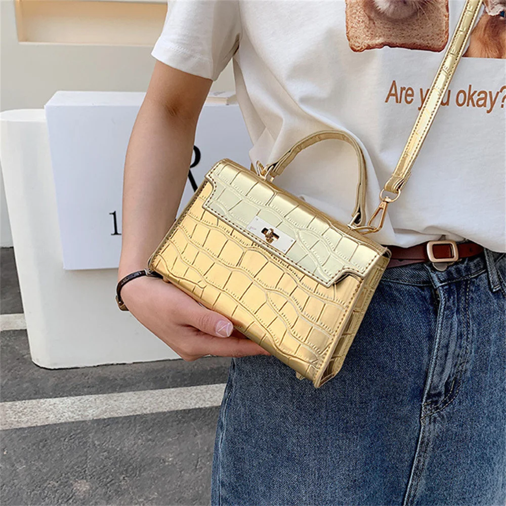 Vintage stone pattern new handbag casual fashion solid color Single Shoulder Messenger small square bag women's gift
Vintage stone pattern new handbag casual fashion solid color Single Shoulder Messenger small square bag women's gift