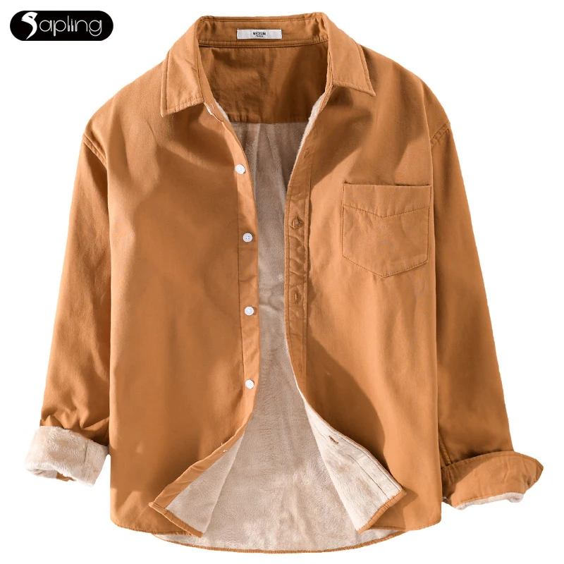 Spring Autumn New Men Shirts Thickened Fleece Men's Winter Shirts Casual Simple Cotton Warm Coldproof Youth Male Long Sleeve Top
Spring Autumn New Men Shirts Thickened Fleece Men's Winter Shirts Casual Simple Cotton Warm Coldproof Youth Male Long Sleeve Top