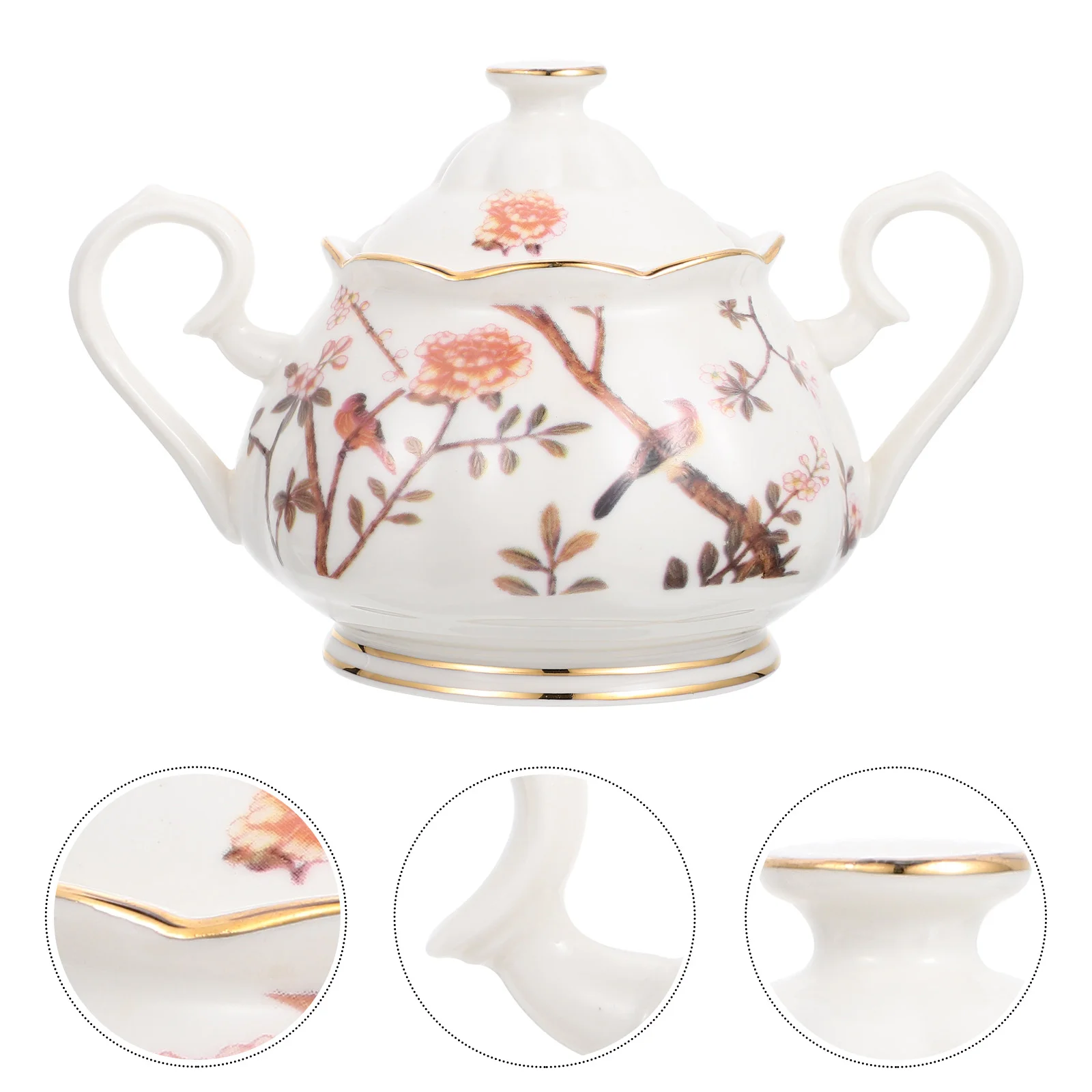 

Teapot Tea Ceramic Sugar Pot Kettle Coffee Porcelain Pitcher Jar Japanese Creamer Cube Containerpots Loosefloral Dish Vintage