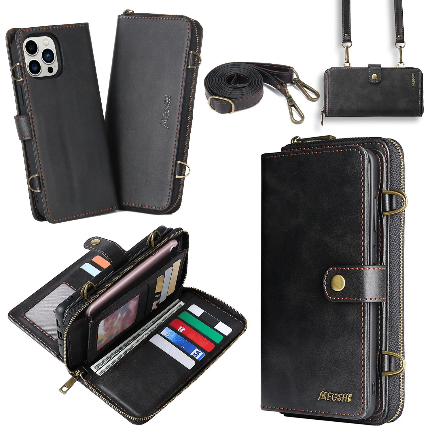 High Grade Luxury Card Slots Wallet Cases For Iphone14 13 12 11 Pro Max Iphone14 Plus Case For Iphone 13 12 Mini Phone Bag
High Grade Luxury Card Slots Wallet Cases For Iphone14 13 12 11 Pro Max Iphone14 Plus Case For Iphone 13 12 Mini Phone Bag
